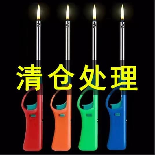 [Wholesale price] Long nozzle lighter extended igniter lighter open flame portable ignition gun for gas stoves