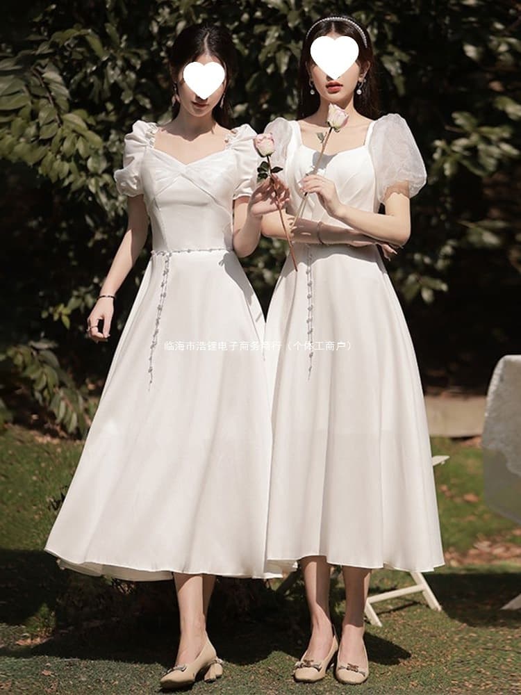 Bridesmaid Dress 2026 New Summer Sister Group Evening Dress Petite Size Certificate Ceremony Advanced Sense Daily Wear Engagement