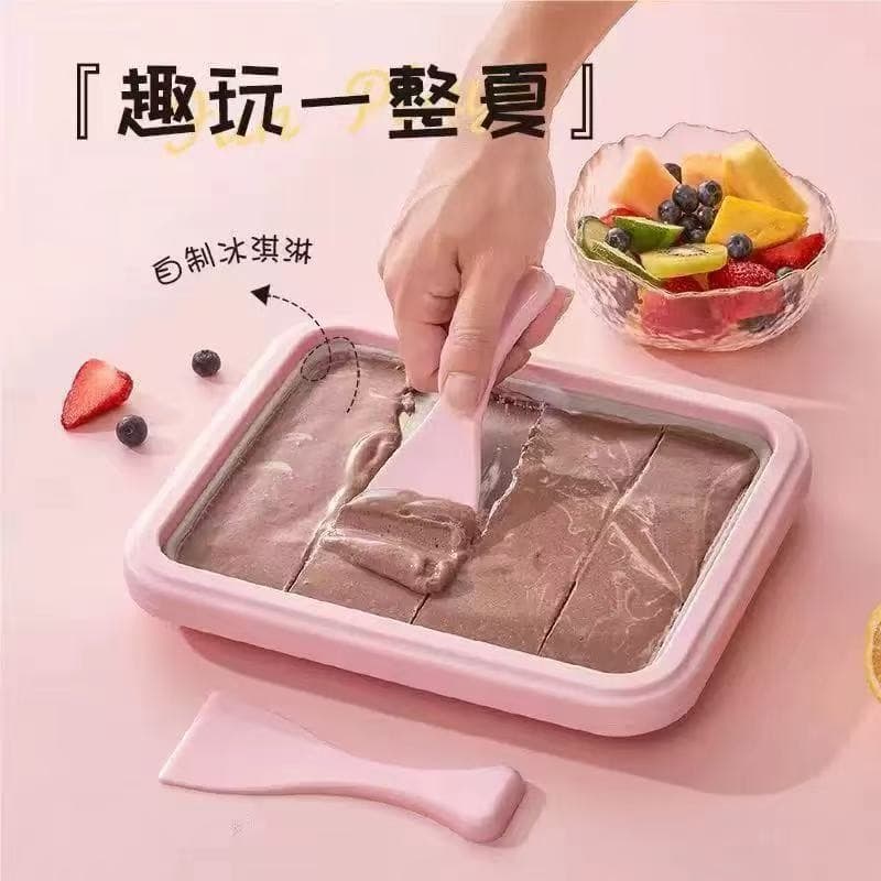 New Household Yogurt Maker Summer Mini Ice Cream Maker Small Children's DIY 304 Stainless Steel Ice Cream Pan