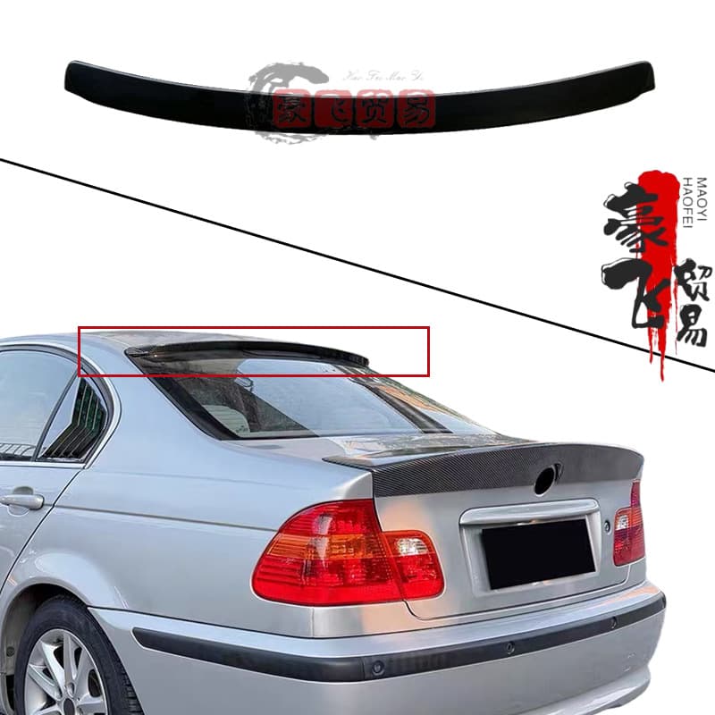 Fits 1998-2006 Old BMW 3 Series E46 Rear Spoiler, E46 Modified Sport Roof Spoiler, No Drilling Required