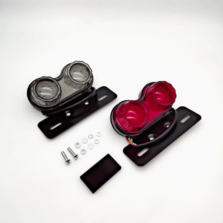 Cross-border Harley Retro Motorcycle LED Tail Light Modification Warning Light Corner Light 883 Fat Boy Brake Turn Signal Light