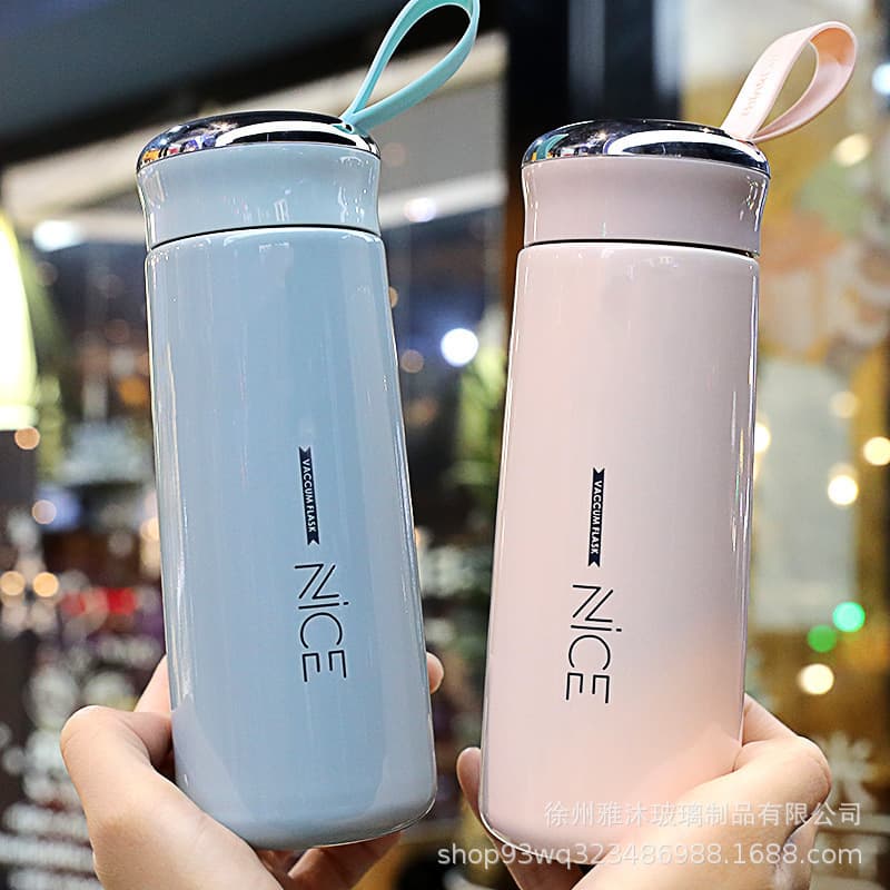 Fashionable Nice Cup with Handle, Trendy Glass Water Cup, Opening Ceremony Small Gift, Custom Logo in Instagram Style