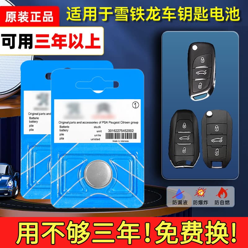 Dongfeng Citroen Car Key Battery c2 c3xr c4l New Sega c4 Triumph c5 Elysee C6 Remote Control