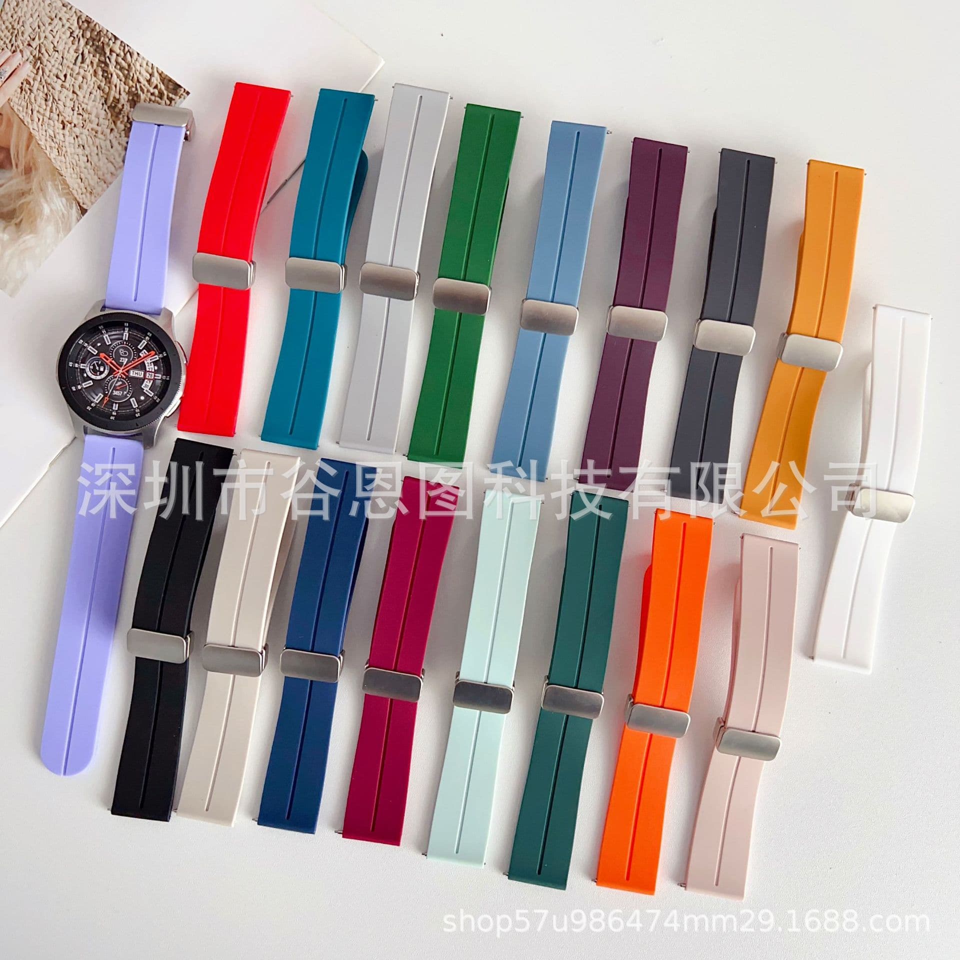 Compatible with Huawei GT2/3 Samsung Smart Watch Silicone Strap 18/20/22mm Watch3 Strap Universal