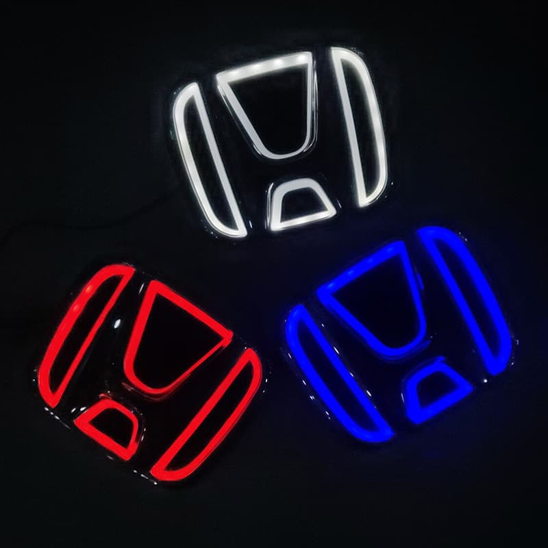 5D Emblem Light for Honda Car Emblem Cold Light Glowing Fit Accord Civic LED Emblem Light