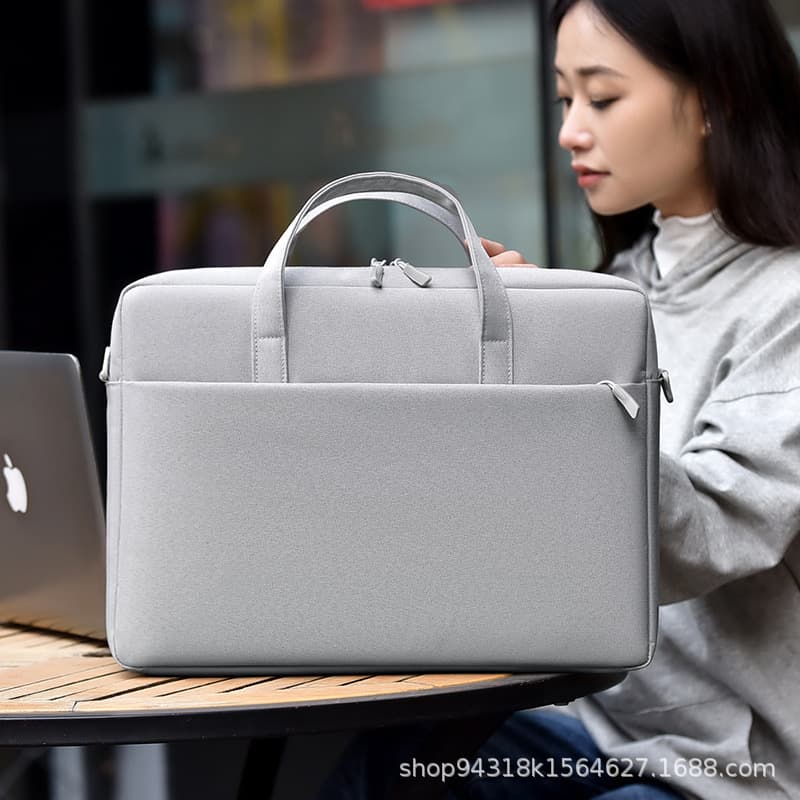 Wholesale Cross-Border Airbag Shockproof Laptop Bag for Men 15.6 Inch Notebook Bag Document Bag with Custom Logo