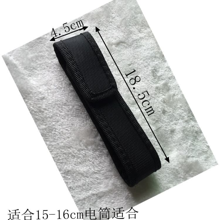 Q5 light flashlight case, C8 flashlight cloth bag, waist bag, premium 18 cm nylon case, 18650 protective cover.