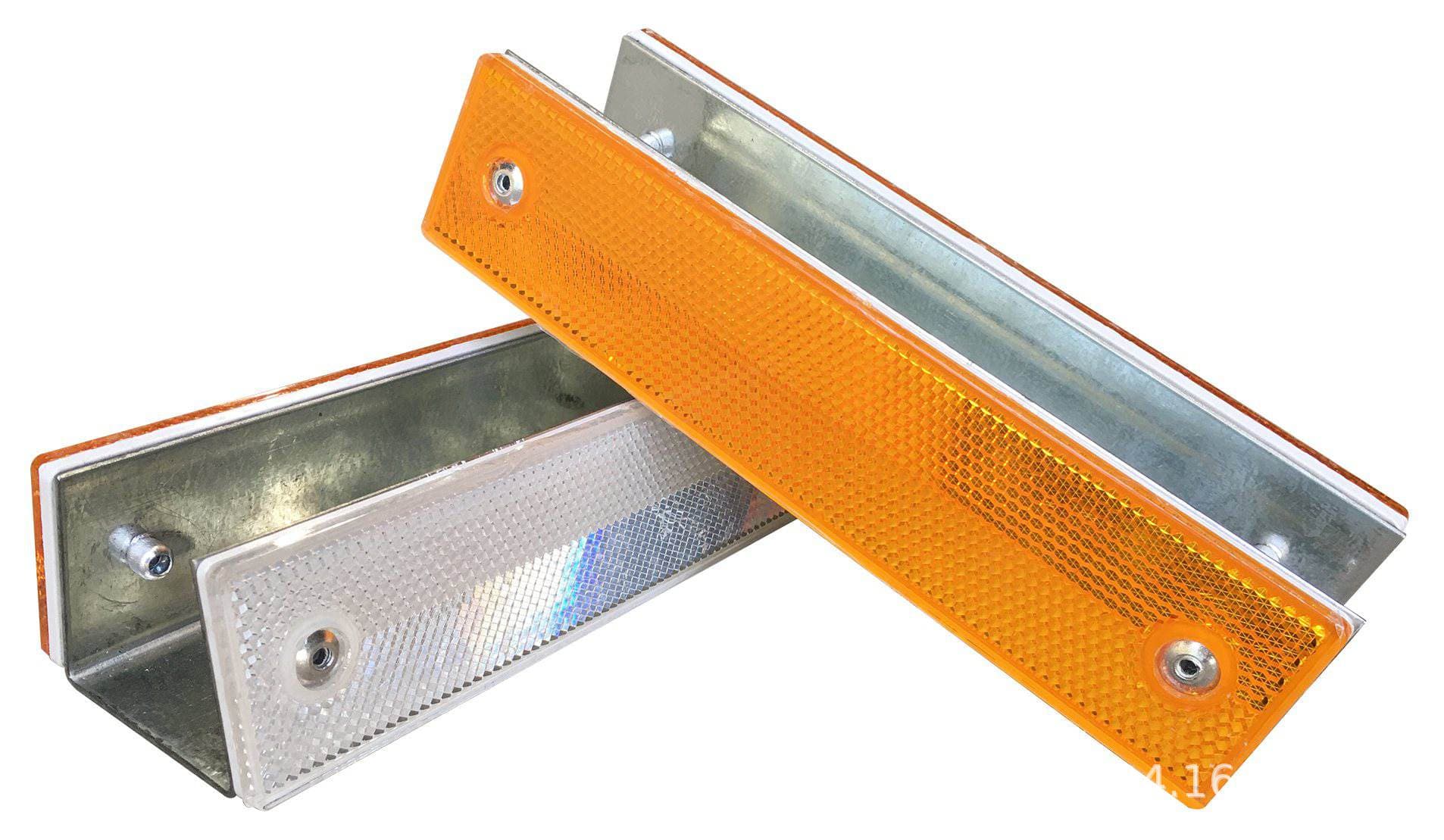2025 National Standard Engineering Double-Sided Contour Marker Plastic Cast Aluminum Road Stud Pressure-Resistant Wear-Resistant High-Brightness Reflective