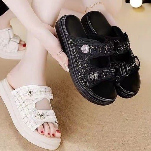 Thick-soled sandals 2026 new summer small fragrant sandals women's platform casual versatile sports sandals
