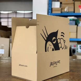 JELLYCAT Plush Toy Outer Packaging Easy-Tear Box Gift Wrapping Box Logistics Shipping Box Tear Strip