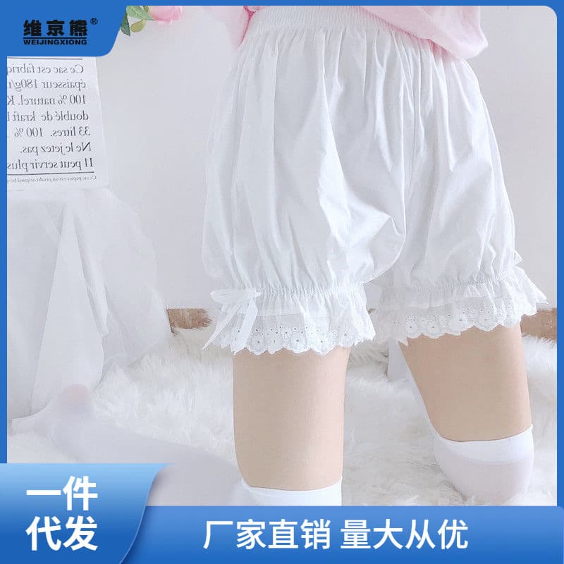 Lolita bloomers girls Japanese JK underpants cute safety shorts anti-exposure lace trim