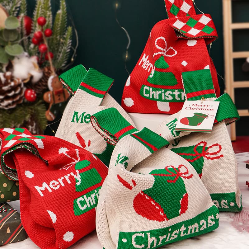 Christmas gift bag, Christmas Eve apple bag, children's candy bag, safe fruit packaging box, creative small gift bag
