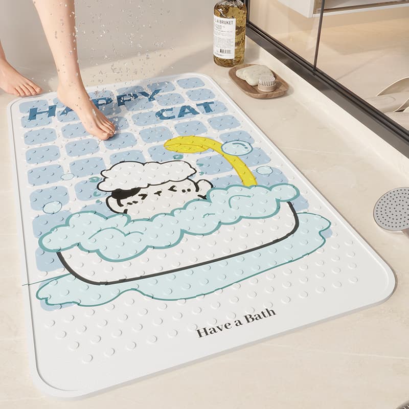Bathroom Non-Slip Mat Shower Mat for Kids Bathing Anti-Slip Floor Mat Bathtub Mat