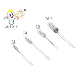 Car Bulbs T3 T4 T5 T6.5 Miniature Bulbs / Indicator Lights for Massagers, Dashboard and Toy Lights
