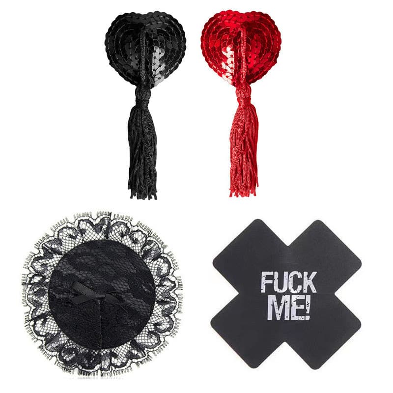 Replacement Sexy Nipple Covers Sexy Lingerie Accessories Erotic Anti-Exposure Charm Lingerie Blood Drop Set