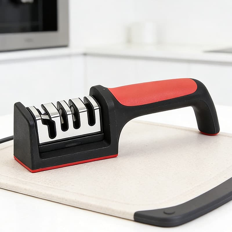 Home Knife Sharpener Whetstone Kitchen Gadget Multifunctional Handheld Quick Three-Stage Sharpening Tool Wholesale