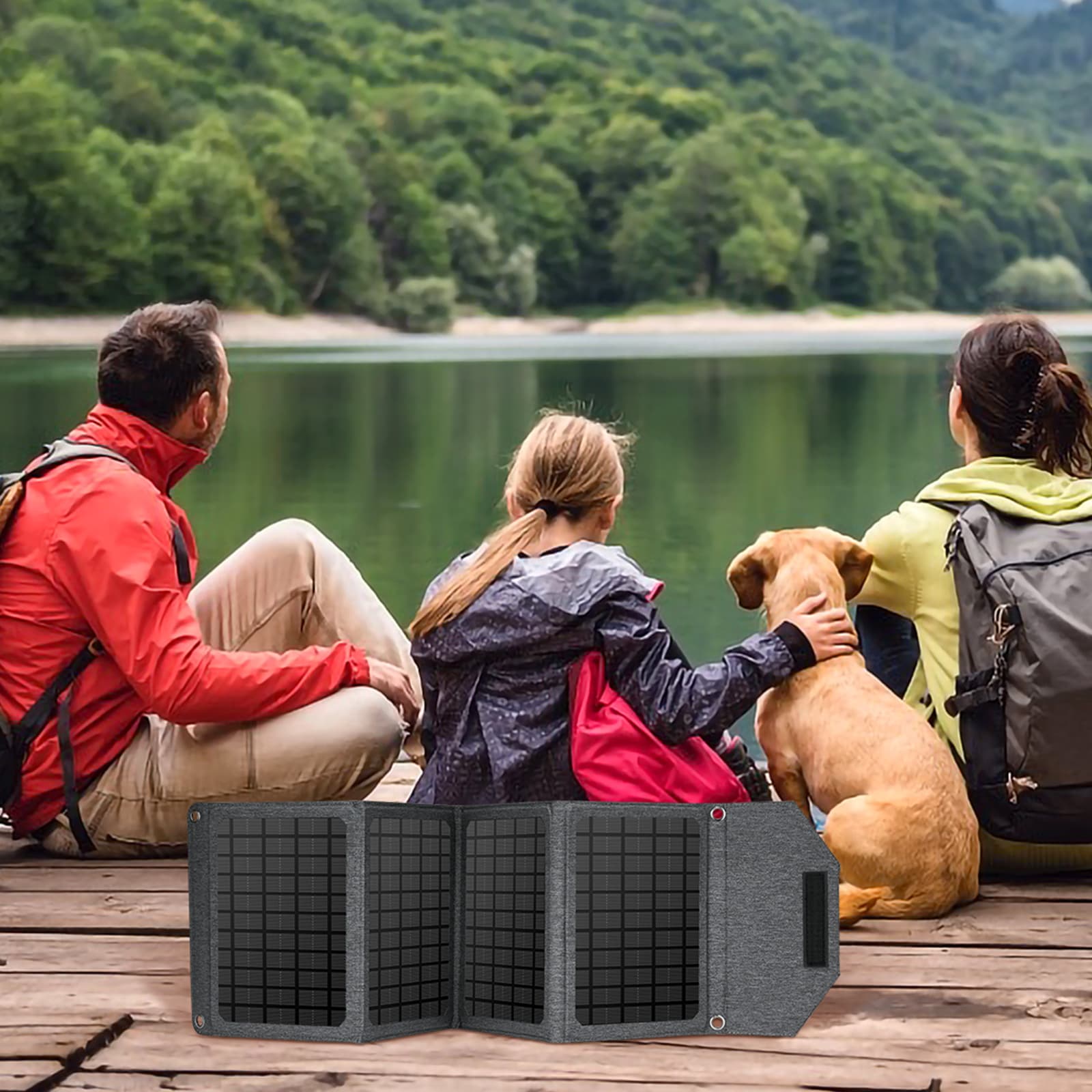 18W 24W 30W Solar Panel Fast Charging Solar Folding Bag Portable Mobile Phone Camping Outdoor Power Bank Photovoltaic