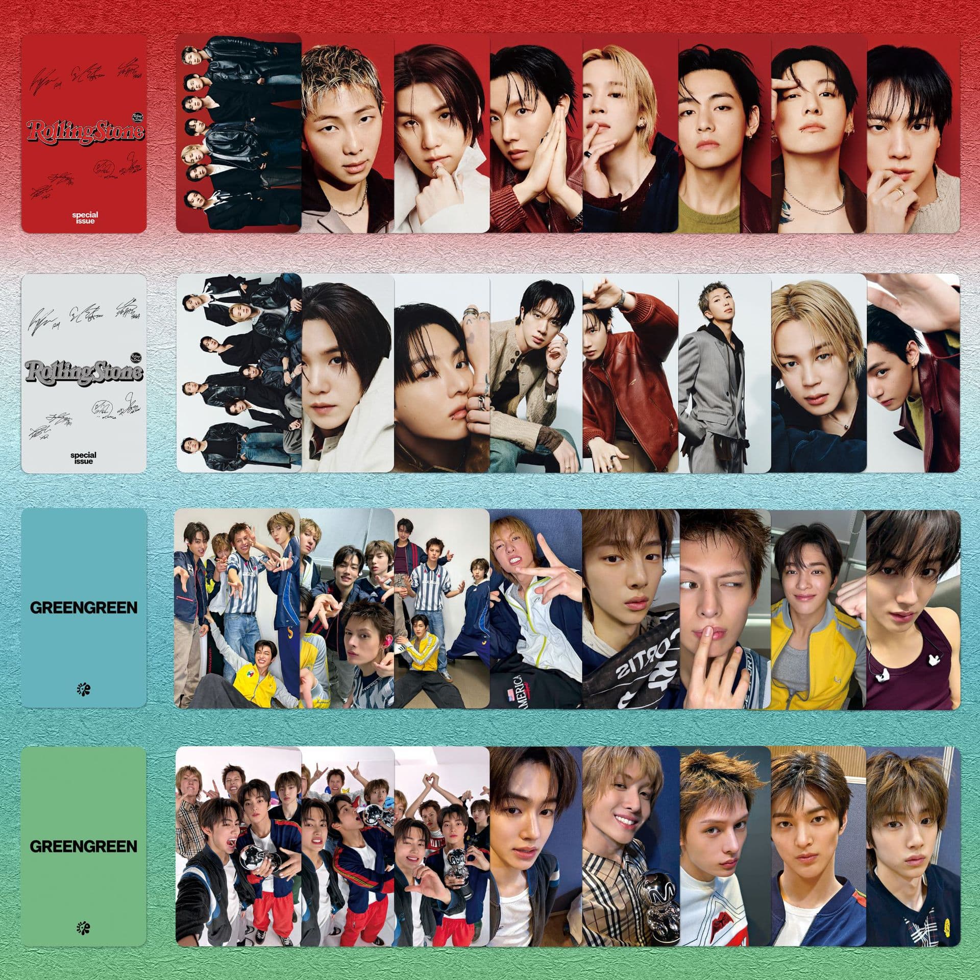 BS BTS photo card CORTIS kpop mini album GREENGREEN peripheral photo card