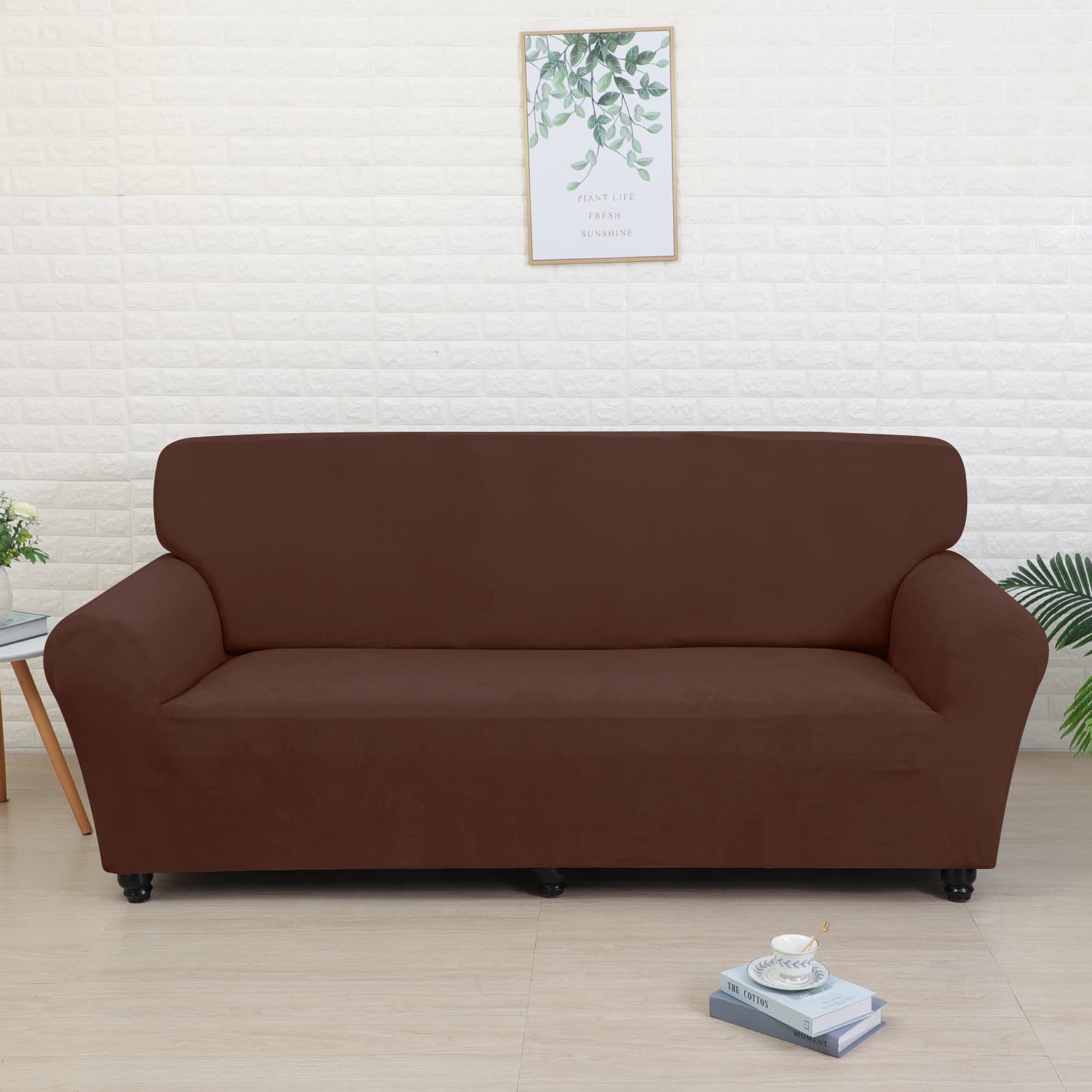 Sofa Cover for Amazon, Plush Solid Stretch Sofa Cover Dust-Proof Sofa Slipcover