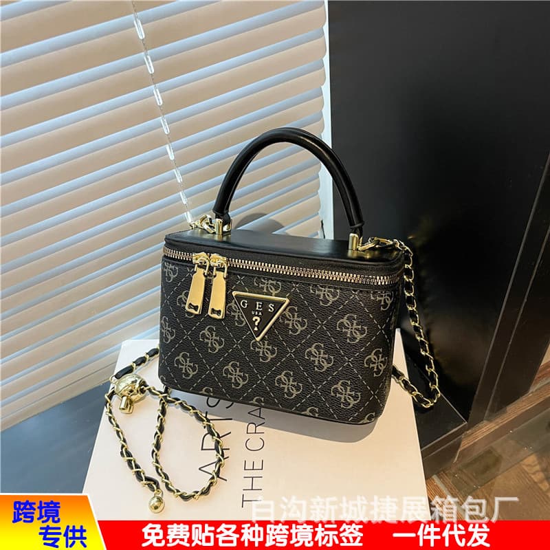 European and American popular presbyopic box women's bags 2025 cross-border new fashion versatile chain hand-carried cross-body bags bags