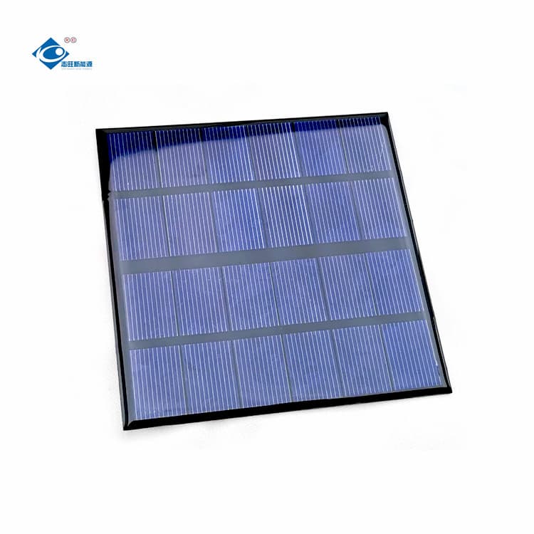 2W polycrystalline glue 6V photovoltaic panel 115*115mm solar panel outdoor power generation support customization