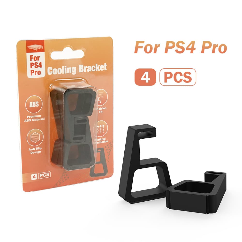 PS4/PS4 Slim/PS4 Pro Console Cooling Stand Retro Gaming Console Cooling Base with Anti-Slip Pads