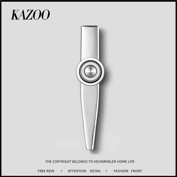 Kazoo beginner metal ukulele guitar accompaniment playing musical instrument accessories card children's oral muscle trainer