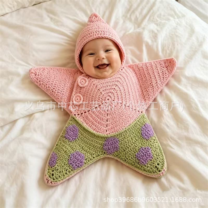 Cross-border new Seal Star Comfort Sleeping Bag starfish baby star set