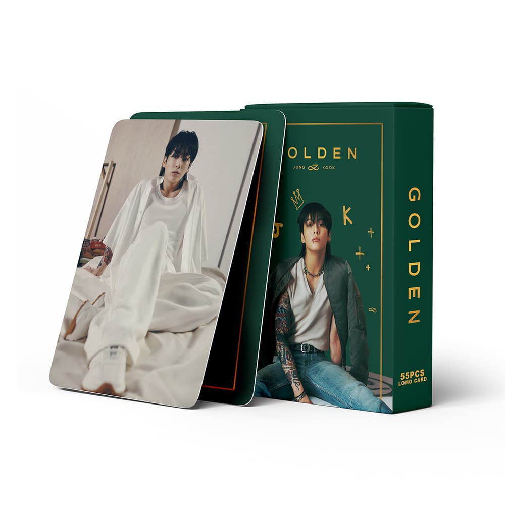 BTS JK Solo Album GOLDEN Photocards 55pcs Jungkook Support Cards Jeon Jungkook