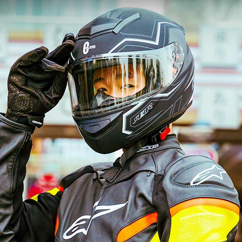 Unisex Motorcycle Helmet Full Face All Seasons DOT Safety Helmet National Standard A Class 3C Certified Motorbike Headgear