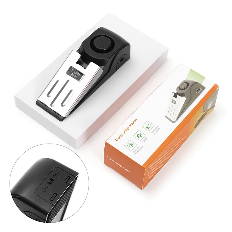 Door Stop Alarm Hotel/Dorm Security Alert Home Door Blocker Anti-Intrusion Device