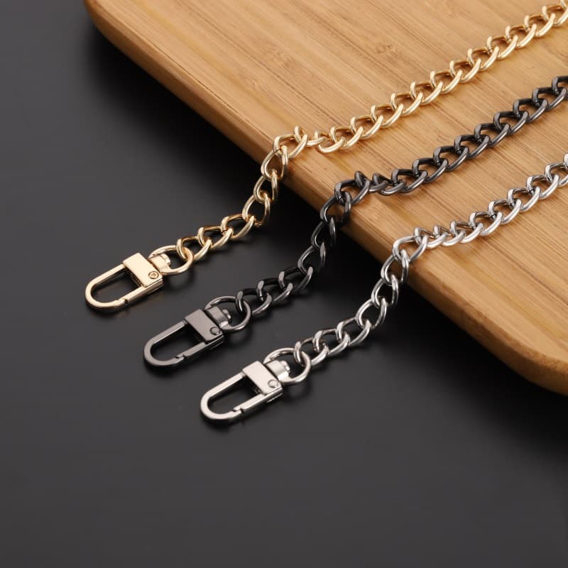 Metal Hardware Chain Bag Strap DIY Bag Chain Luggage Chain Plated Fade-Resistant Chain Accessories