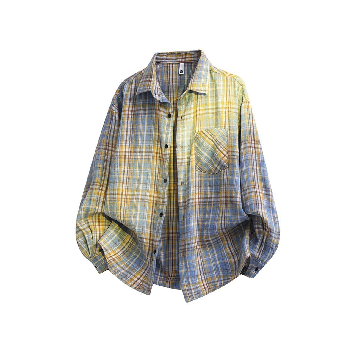 3D Black and White Shirt for Men, Korean Style Trendy Casual Youth Couple Shirt, Stylish and Versatile for Outerwear