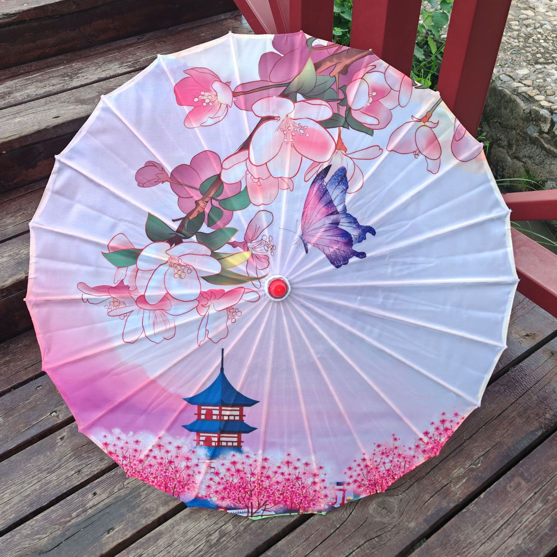 Women's Japanese Style Ancient Dance Performance Umbrella Rainproof Cheongsam Catwalk Decorative Hanfu Umbrella
