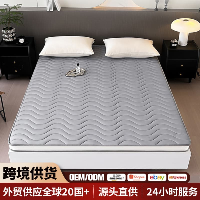2025 New Latex Memory Foam Single-Sided Mattress, Student Dorm Bed Pad, Tatami Mat, Soft Mattress Topper