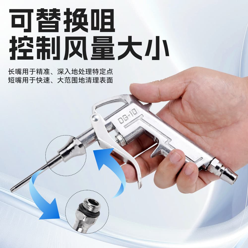 DG10 Metal Blow Gun Truck Dust Blower Strong Air Blow Gun High Pressure Dust Blower Pneumatic Dust Blower Cleaning Gun