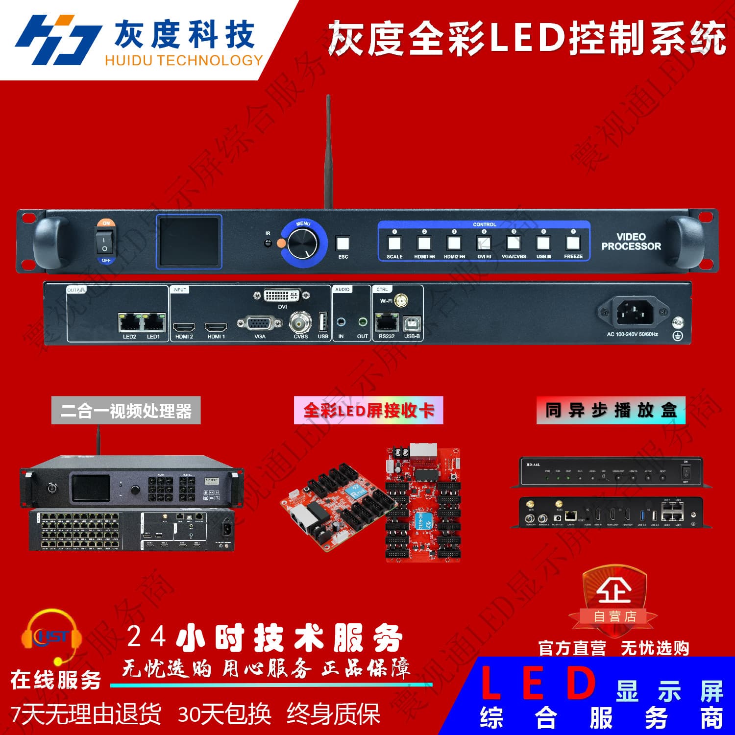 Gray Scale Video Processor HD-VP Series/Synchronous/Asynchronous Playback Box HD-A/C/H Series/Picture Screen B Series