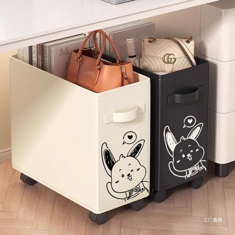 Office Desk Storage Shelf Workstation Upgrade Essential Desk Bottom Mobile Wheeled Small Trolley Organizer Xin Xia