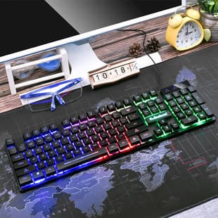 Viper K4 Wired Keyboard USB Gaming Mechanical Feel Backlit for Laptop PC Chicken Eating Game Wholesale