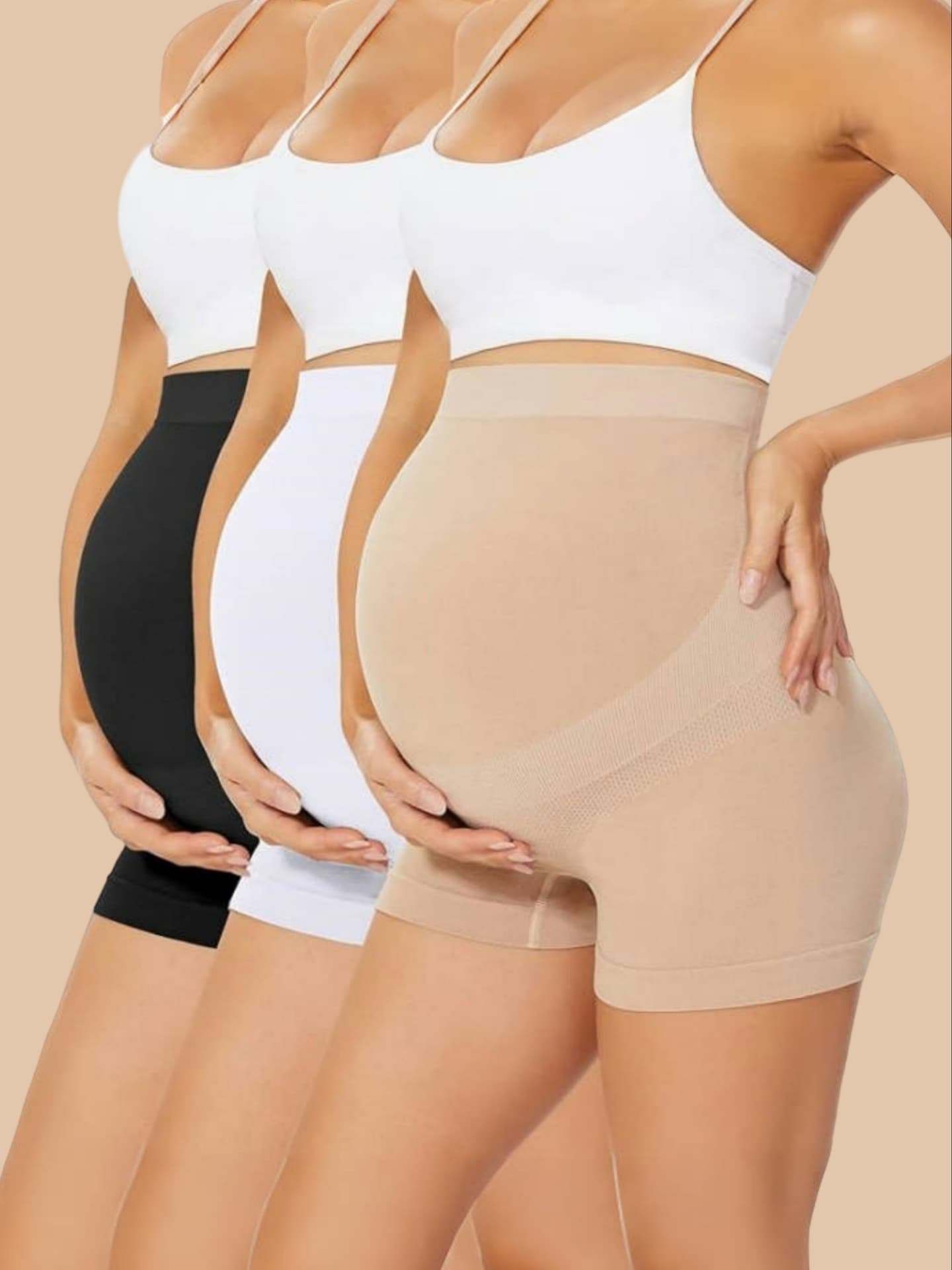 2025 New Style Cross-Border Dropshipping Maternity High-Waisted Support Shorts