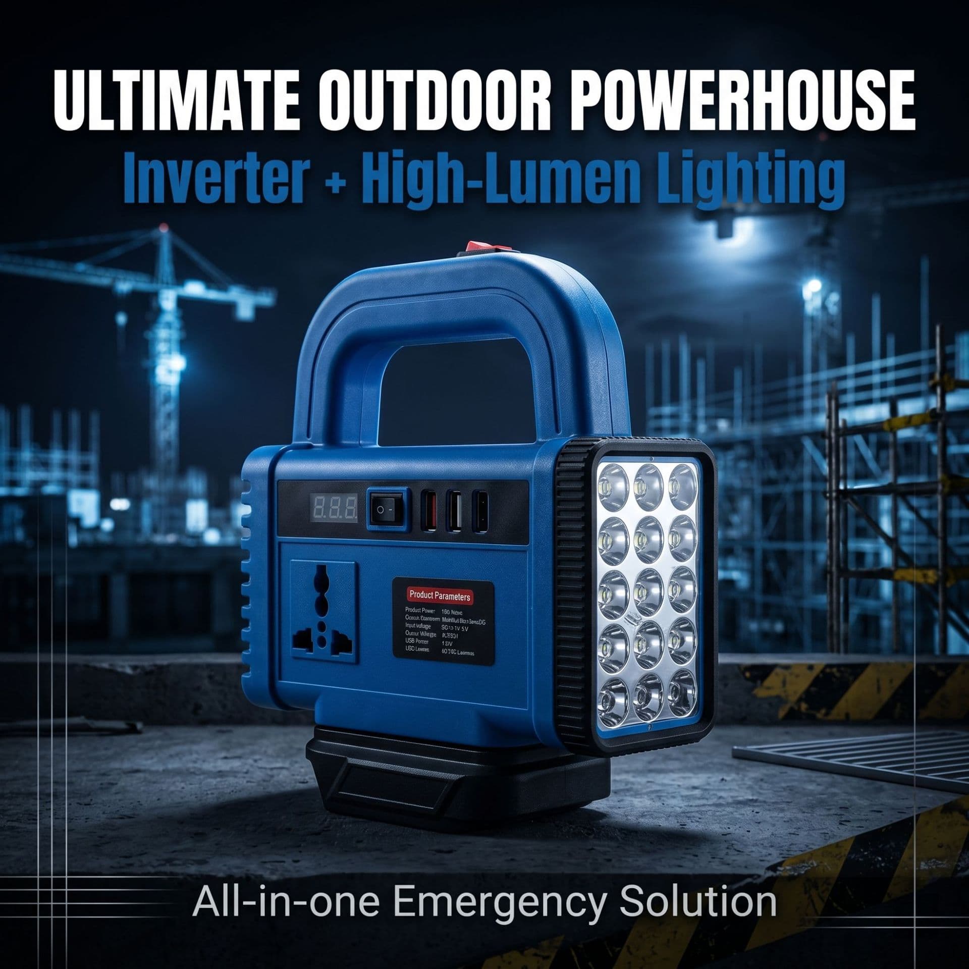 Lithium Battery Inverter Power Bank 21V to 220V Multi-Function Home Smart Voltage Conversion Portable Inverter