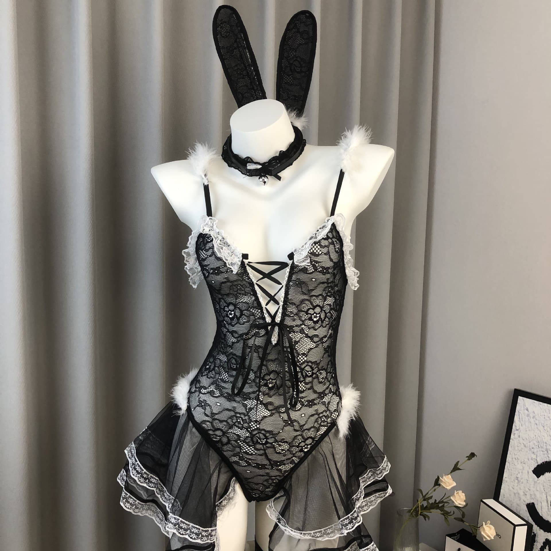 2025 New Year's Eve Halloween Christmas Sleepwear Set Women's Zodiac Year Sexy Open-Crotch Uniform