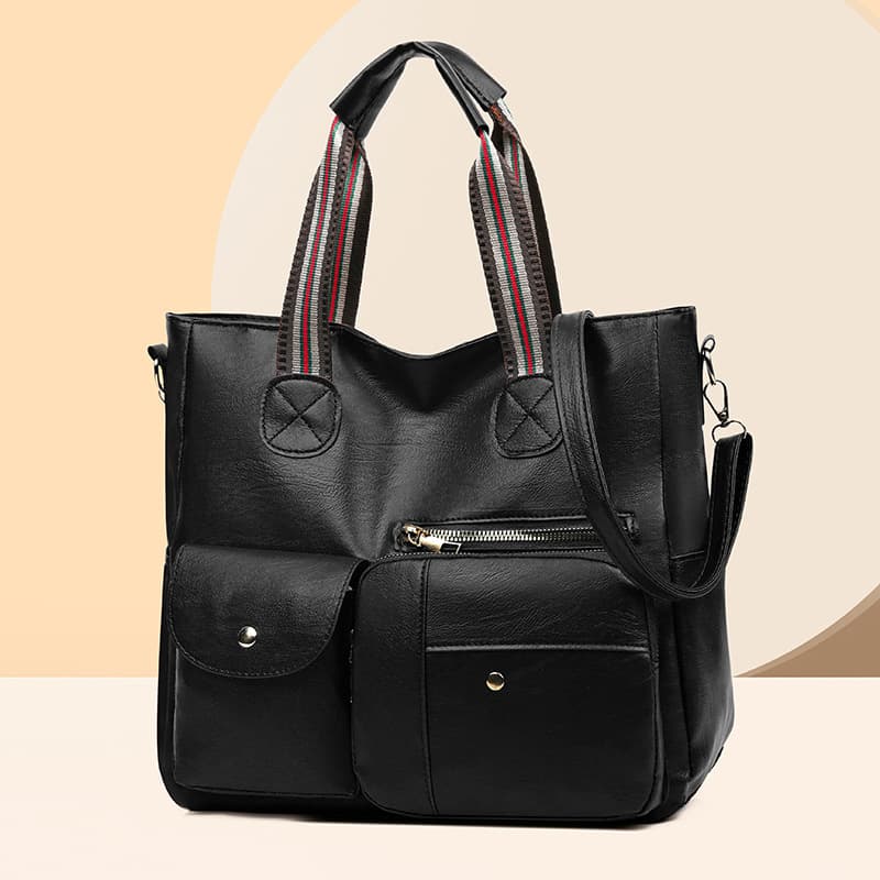 2024 New Women's Portable Backpack Soft Pew Fashionable All-match One-shoulder Crossbody Large Capacity Women's Bag for Cross-border