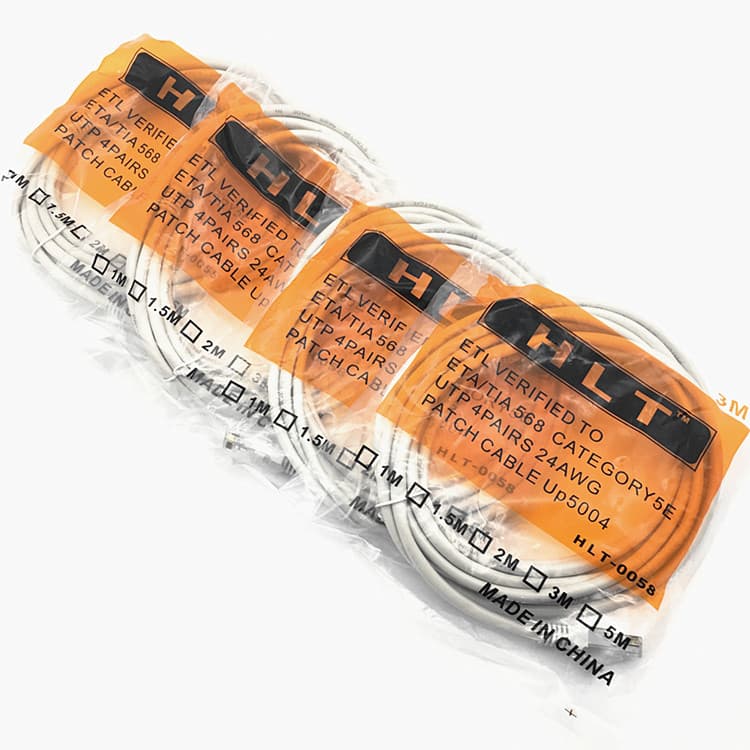 Ready-Made Network Cable, Category 5 Patch Cord, Router Cable, Computer Cable CAT5 in 1m, 2m, 3m, 5m, 10m, 15m Lengths