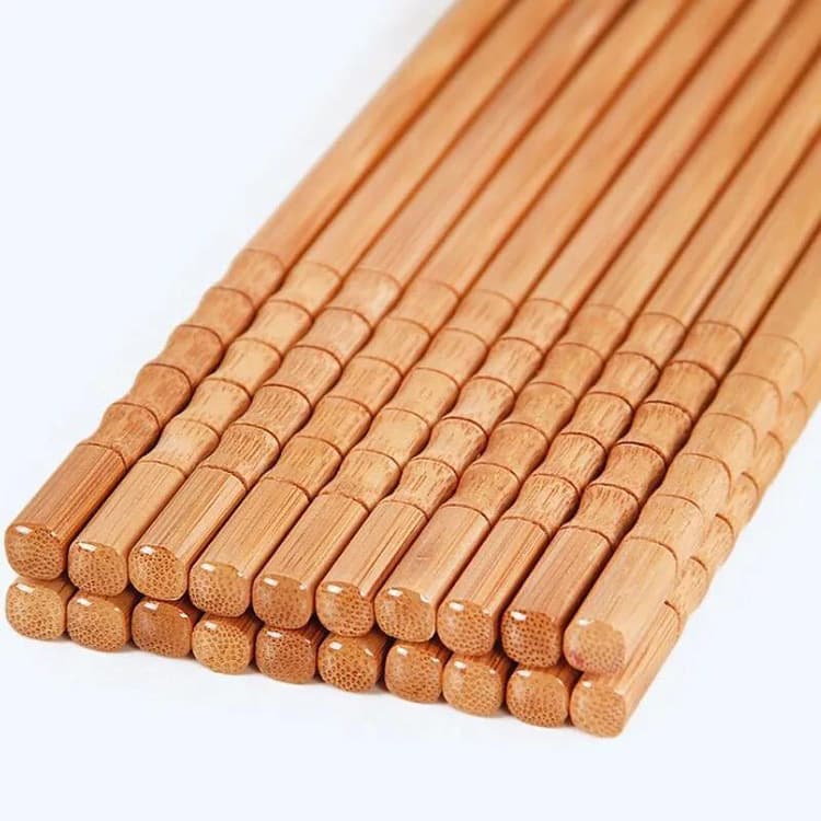 Gourd Chopsticks Lacquer-Free Wax-Free Home Use Jointed Bamboo Sticks 10-Pairs/Pack Carbonized Anti-Slip Vase Style Wholesale