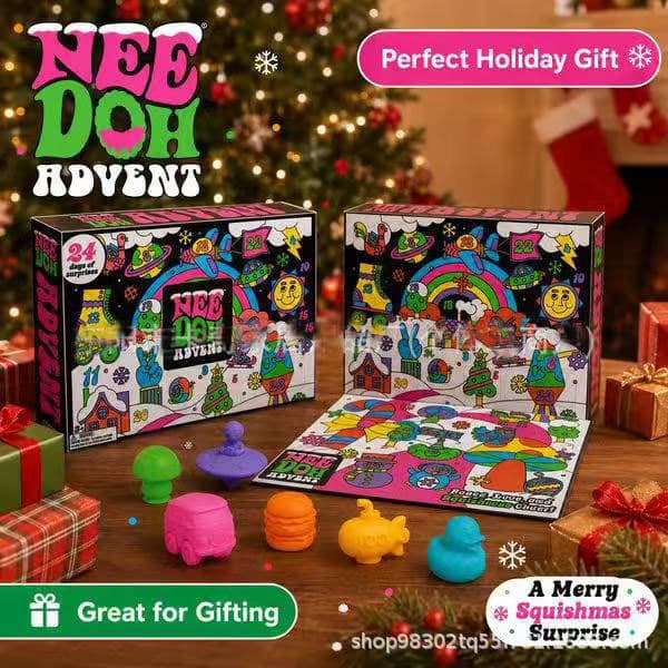 Cross-border new product NeeDoh Squishmas 2026 Advent Calendar Christmas Squishmas Blind Box