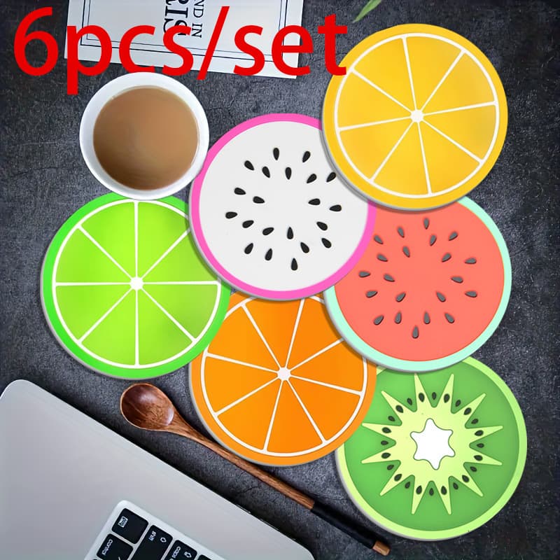 Fruit Heat Insulation Mat Kettle Pad Home Silicone Heat Resistant Mat Table Mat Hot Plate Pad Bowl Pad Coffee Cup Mat