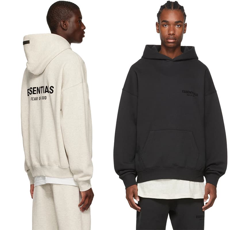 New Season 8 ESSENTIALS ZONE Hoodie for Men and Women, Couples, Trendy Brand, Loose Fit, Fog High Street Thin Fleece