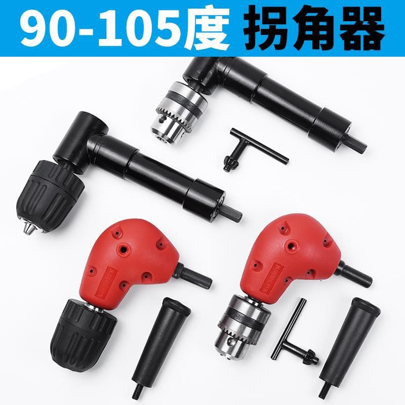 90 Degree Corner Angle Drill Attachment, Electric Drill Corner Adapter, Right Angle Drill Bit, Screwdriver Bit Holder, Multi-Purpose Screwdriver