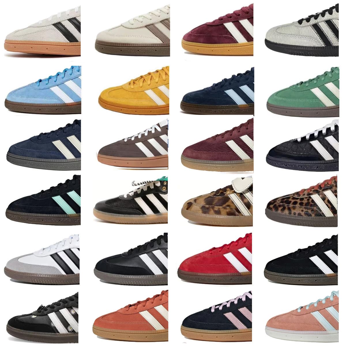 Putian Shoes German Training Shoes Spezial White and Blue Wear-Resistant Non-Slip Sports Casual Versatile Unisex Training Shoes Cross-Border